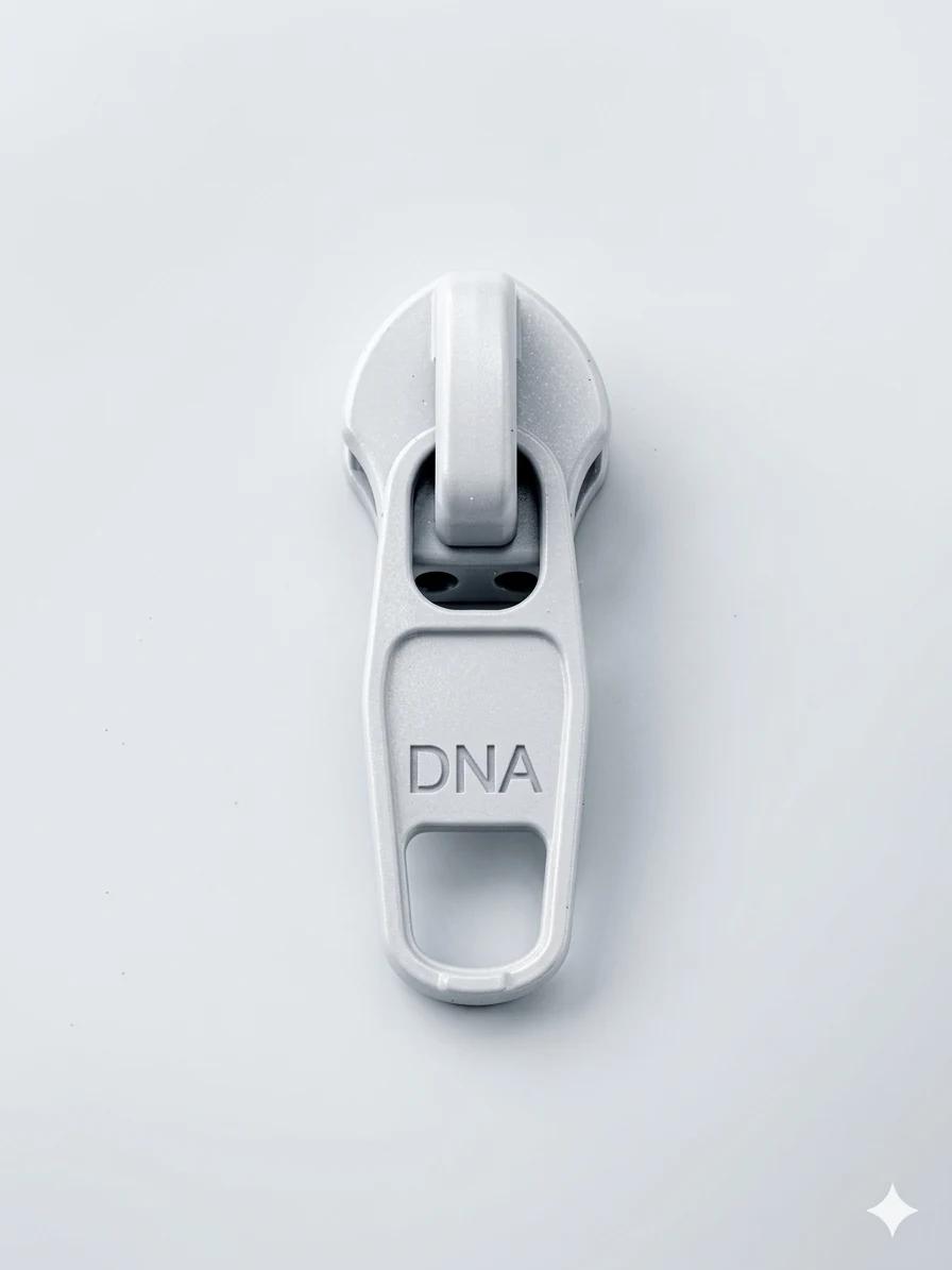 #5 non- locking reversible puller with white matt